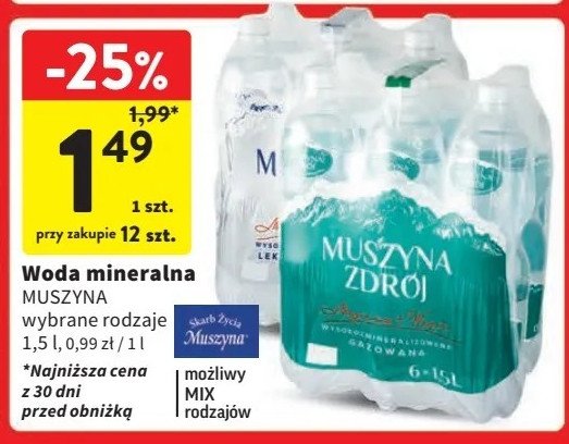 Woda wysokonasycona Muszyna zdrój promocja