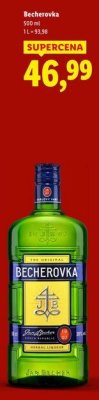 Ziołowy likier Becherovka promocja w Lidl