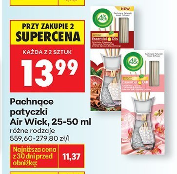 Pachnące patyczki, różne rodzaje promocja w Biedronka