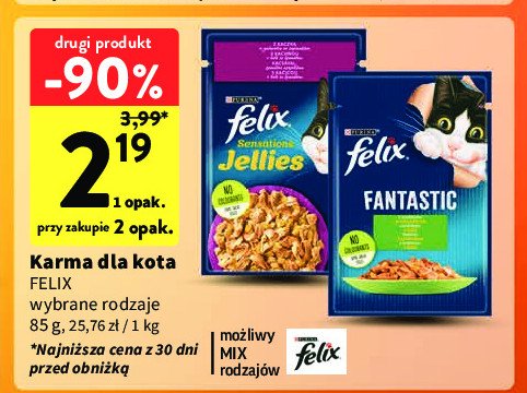 Karma dla kota z królikiem w galaretce Purina felix fantastic promocja