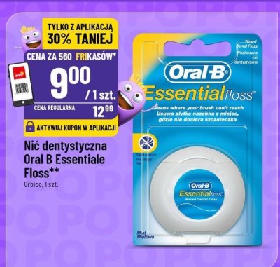 Nić dentystyczna Essentiale Floss promocja w POLOmarket