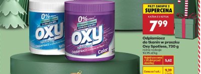 Odplamiacz do tkanin w proszku Oxy Spotless, 730 g promocja w Biedronka