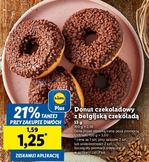 Donut czekoladowy Chrupi膮ce z pieca promocja