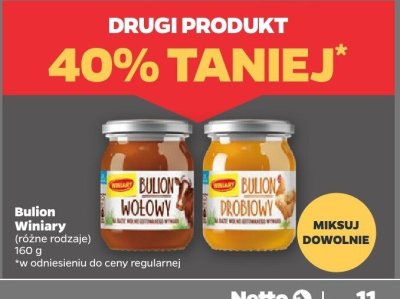 Bulion Winiary, różne rodzaje DRUGI -40% promocja w Netto