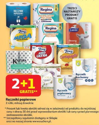 Ręczniki papierowe 2 rolki promocja w Auchan