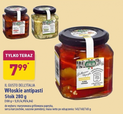 Antipasti papryka marynowana w oleju Il gusto dell' italia promocja