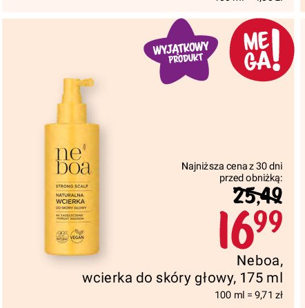 Wcierka do skóry głowy chroniąca mikrobiom Neboa promocja