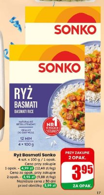 Ryż Basmati Sonko promocja w Dino