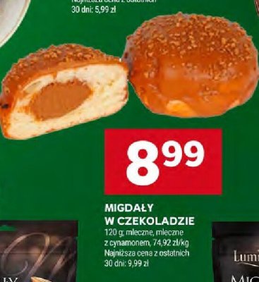 Migdały w czekoladzie promocja w Stokrotka