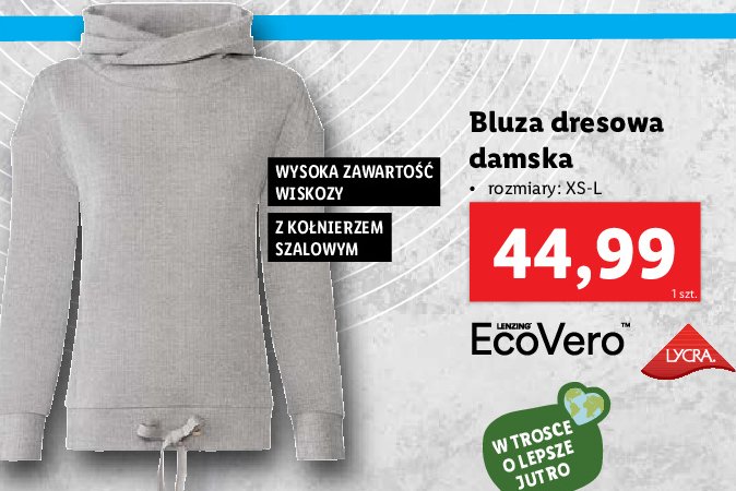 Bluza dresowa damska xs-l Ecovero promocja