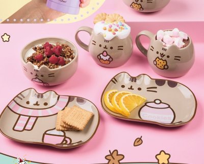 Naczynia ceramiczne Pusheen promocja w Biedronka