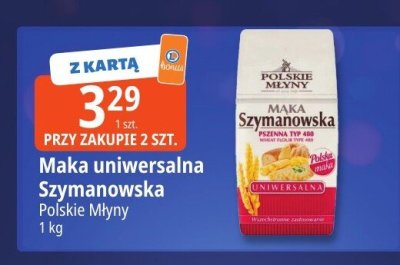 Mąka uniwersalna Szymanowska Polskie Młyny promocja w Leclerc