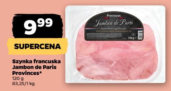 Szynka francuska jambon Provinces de france promocja w Netto