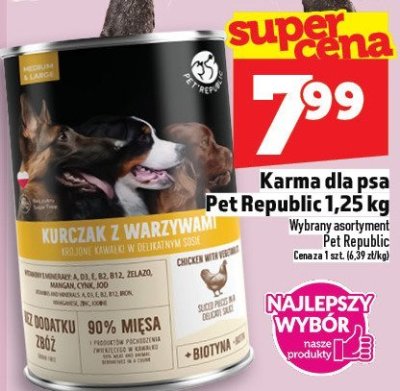 Karma dla psa Pet Republic 1,25 kg promocja w TOPAZ