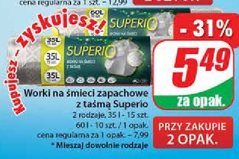 Worki na smieci 60 l promocja