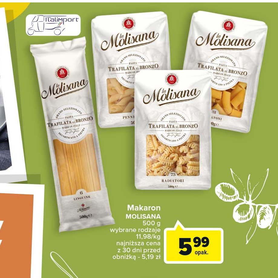 Makaron rigatoni La molisana promocja