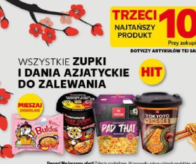 Zupki i dania azjatyckie do zalewania promocja w Kaufland