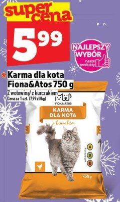 Karma dla kota Fiona&Atos 750 g promocja w TOPAZ