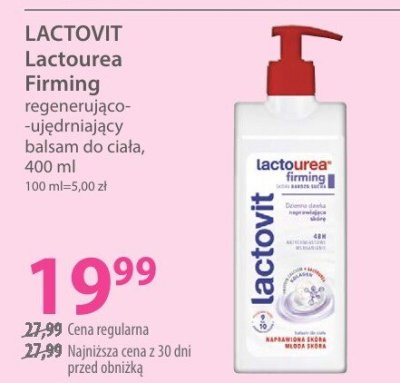 Balsam do ciała LACTOVIT Lactourea Firming regenerująco-ujędrniający 400 ml promocja w Hebe