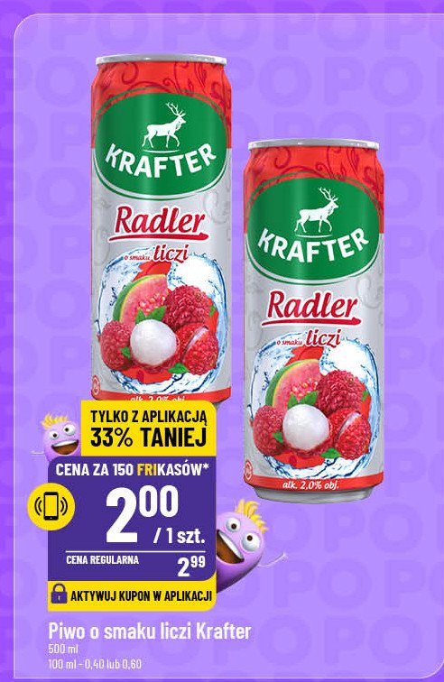 Piwo Krafter radler liczi promocja w POLOmarket