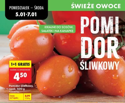Pomidor śliwkowy promocja w Biedronka