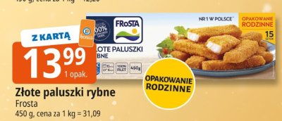 Złote paluszki rybne Frosta promocja w Leclerc