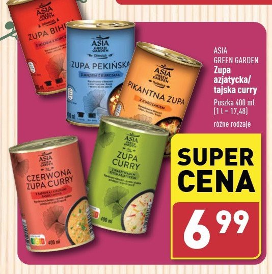 Zupa tajska z curry Asia green garden promocja