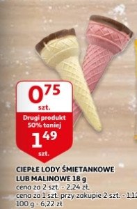 Lody ciep艂e malinowe promocja
