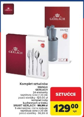 Komplet 5 noży w bloku smart grey Gerlach promocja