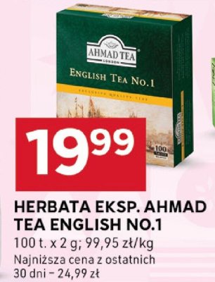 Herbata Ahmad Tea English No.1 promocja w Stokrotka