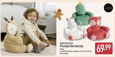 Pluszowy fotel dziecięcy - różne rodzaje zwierząt  promocja w Aldi