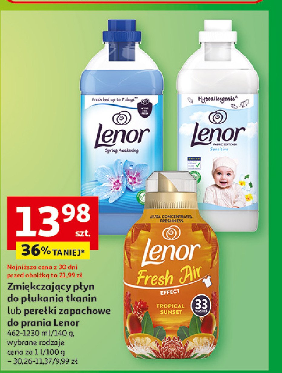 Płyn do płukania tropical sunset LENOR FRESH AIR EFFECT promocja