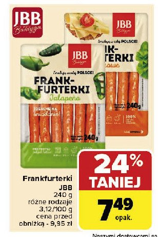 Frankfurterki jalapeno Jbb bałdyga promocja w Carrefour Market