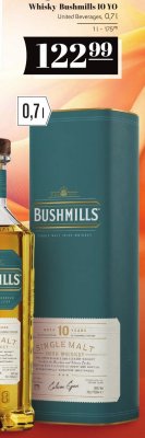 Whisky Bushmills 10 YO 0,7l promocja w POLOmarket