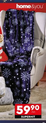 Koc 150 x 200 cm promocja w Biedronka