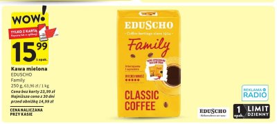 Kawa mielona EDUSCHO Family promocja w Intermarche