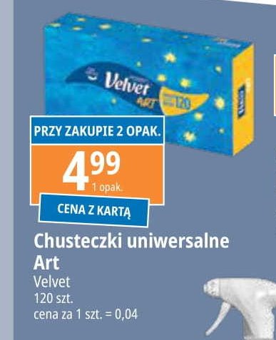 Chusteczki uniwersalne art Velvet promocja w Leclerc