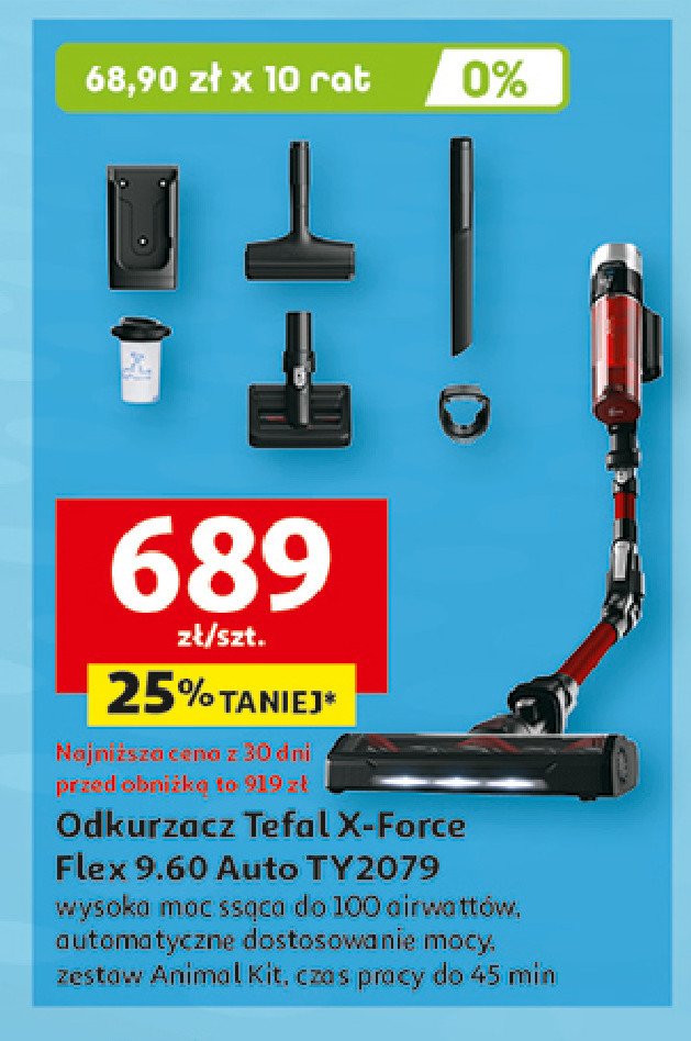 Odkurzacz pionowy ty2079 Tefal promocja