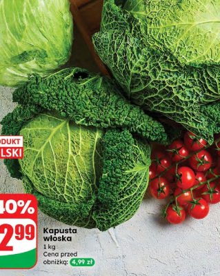 Kapusta włoska promocja w Dino
