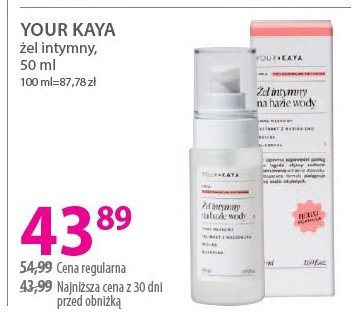 Żel intymny Your kaya promocja w Hebe