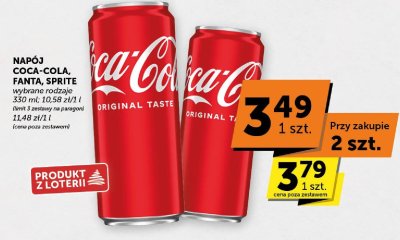 Napój Coca-Cola, Fanta, Sprite wybrane rodzaje promocja w ABC