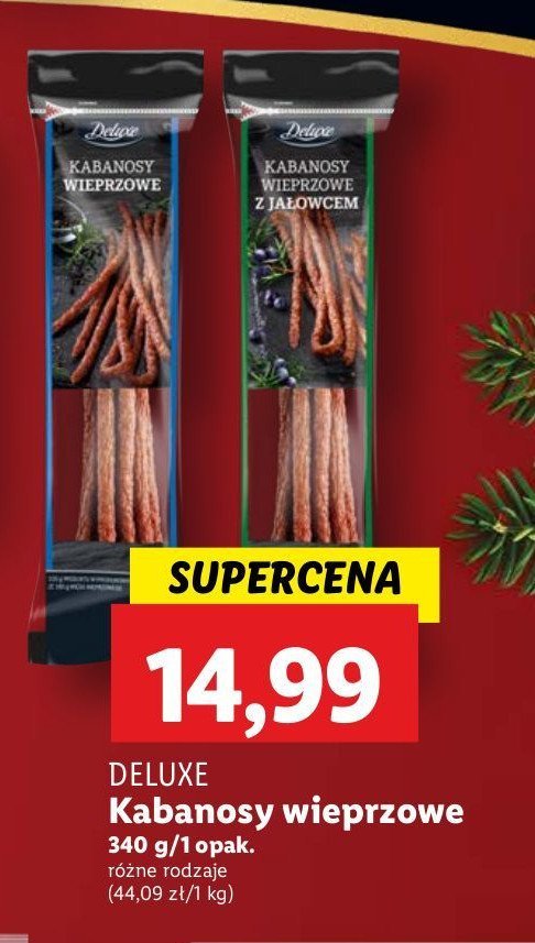 Kabanosy z jałowcem Deluxe promocja