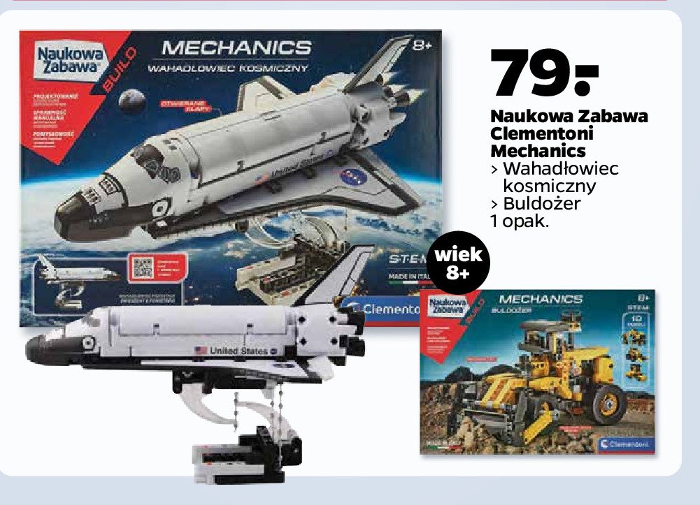 Laboratorium mechaniki: wahad艂owiec kosmiczny Clementoni promocja