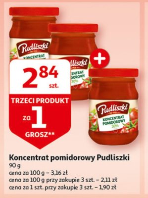 Koncentrat pomidorowy 30 % Pudliszki promocja