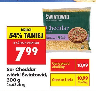 Ser Cheddar wiórki, 300 g promocja w Biedronka