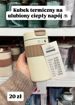 Kubek termiczny 450ml promocja w Pepco