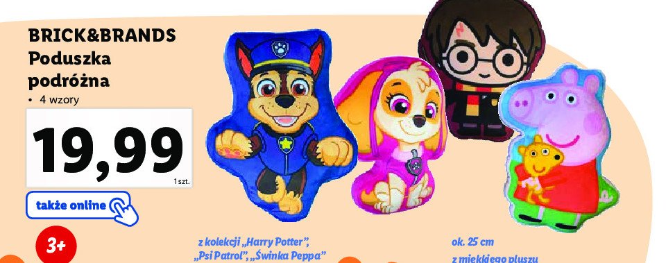 Poduszka podr贸偶na peppa pig Brick & brands promocja