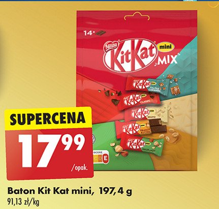 Batony mix Kitkat mini promocja w Biedronka