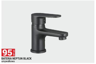 Bateria NEPTUN BLACK umywalkowa promocja w Merkury Market