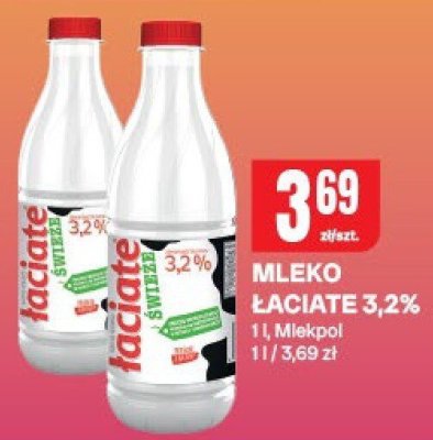 Mleko ŁACIATE 3,2% promocja w Chorten